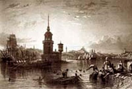 Kız Kulesi / Thomas Allom (GRV 069-30x45) (Çerçevesiz)