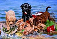 3 Küçük Balıkçı 500 Parça (33x48-Kod:3514)