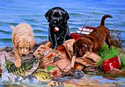 3 Küçük Balıkçı 500 Parça (33x48-Kod:3514)