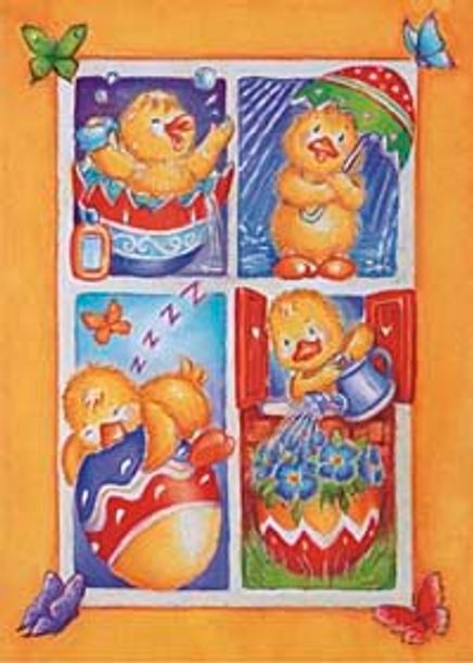 Yavru Ördek 60 Parça (23x33-Kod:6401)