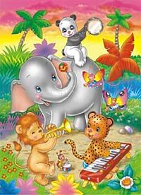 Hayvanlar Bandosu-2 48 Parça (23x33-Kod:6305)