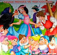 Pamuk Prenses ve Yedi Cüceler Yapboz / Klasik Masallar Puzzle Dizisi