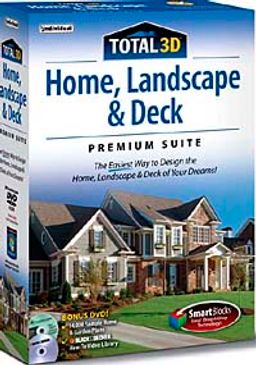 Total 3D Home Design, Landscape, Deck 12 Dlx