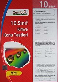 10. Sınıf Kimya Konu Testleri (24 Test)