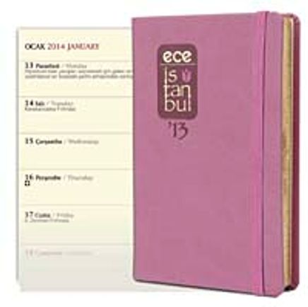 2013 Ece Ajanda - İstanbul (Ürün Kodu:101) Lila
