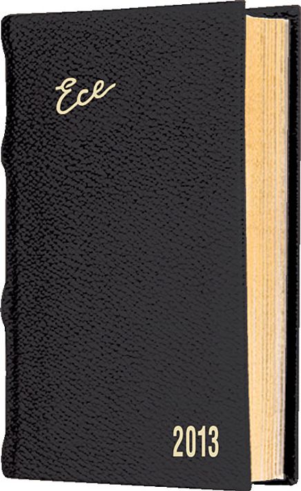 2013 Ece Ajanda - Muhtıra Serisi 5D Cep (Ürün Kod:5) Siyah