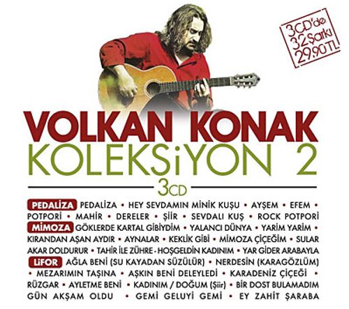 Volkan Konak (Koleksiyon 2) (3 Cd) & Pedeliza - Mimoza - Lifor