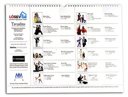 Benim Kahramanım 2013 Duvar Takvimi