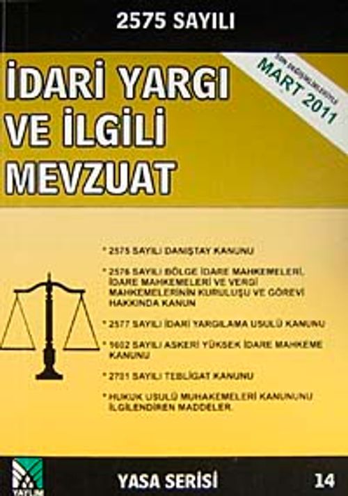 İdari Yargı ve İlgili Mevzuat (Yasa Serisi 14)