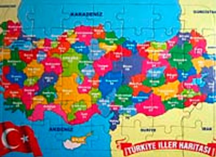 Türkiye İlleri Haritası / Yapboz