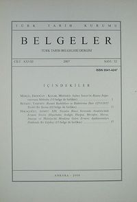 Belgeler Dergisi Sayı 32