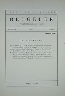 Belgeler Dergisi Sayı 32