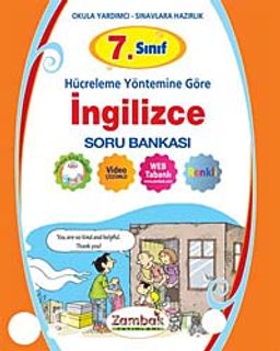 7. Sınıf  İngilizce Hücreleme Yöntemine Göre İngilizce Soru Bankası