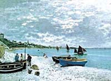 St. Adresse'de Plaj / Claude Monet (MCL 048-35x50) (Çerçevesiz)