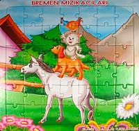 Bremen Mızıkacıları Yapboz / Klasik Masallar Puzzle Dizisi