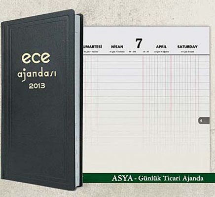 2013 Ece Ajanda - Asya (Ürün Kodu:8)