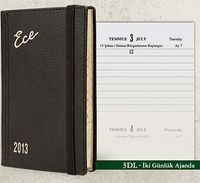 2013 Ece Ajanda - Muhtıra Serisi 3DL Cep (Ürün Kod:3) Siyah