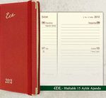 2013 Ece Ajanda - Muhtıra Serisi 4DL Cep (Ürün Kod:4) Kırmızı