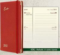 2013 Ece Ajanda - Muhtıra Serisi 4DL Cep (Ürün Kod:4) Kırmızı