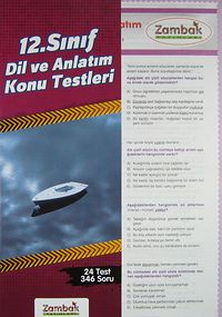 12. Sınıf Dil ve Anlatım Konu Testleri (24 Test-346 Soru)