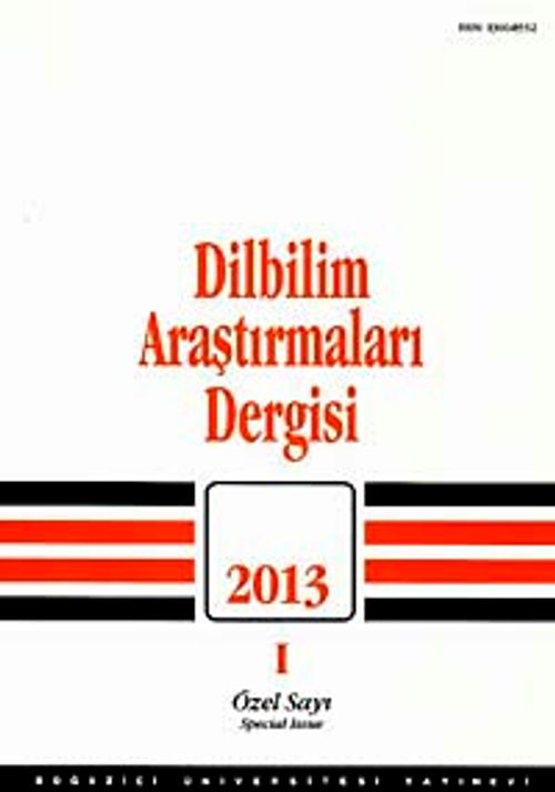 Dilbilim Araştırmaları 2013 / 1