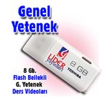 KPSS Genel Yetenek 8 Gb Flash Bellekli Ders Videoları (Kod:FL-111-GY)