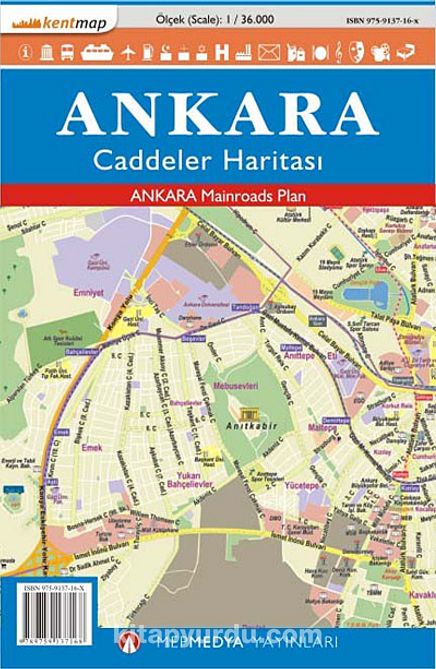 Ankara Caddeler Haritası