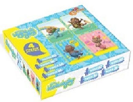 Köstebekgiller Kutulu 4'lü Puzzle (60-48-36-24)