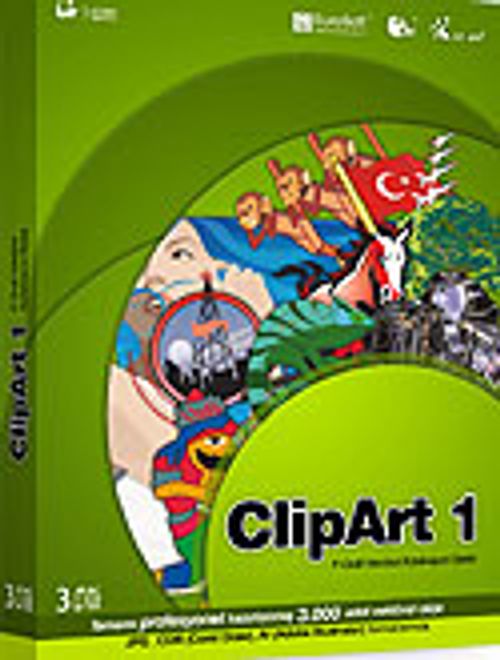 Clipart 1-F-Grafi 3.000 Vektörel Clipart Barkod:8697521330352