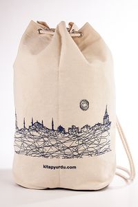Kitapyurdu Spor Bez Çanta (İstanbul Desenli)