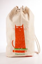 Kitapyurdu Spor Bez Çanta (Kedi-Kitap Desenli)