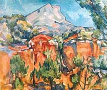 Taş Ocağı Ve St. Victoire Dağı  / Paul Cezanne (CPA 010-30x35) (Çerçevesiz)