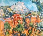 Taş Ocağı Ve St. Victoire Dağı  / Paul Cezanne (CPA 010-60x75) (Çerçevesiz)