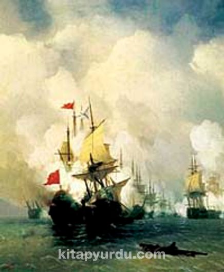 Sakız Adasında Deniz Savaşı-1848 / Ivan Konst. Aivazovsk (AIK 010-50x60) (Çerçevesiz)