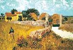 Taşrada Çiftlik Evi-1888 / Vincent Van Gogh (VGV 045-50x75) (Çerçevesiz)