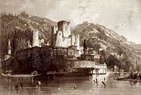 Anadolu Hisarı Ve Kandilli Sırtları / Thomas Allom (GRV 058-60x90) (Çerçevesiz)