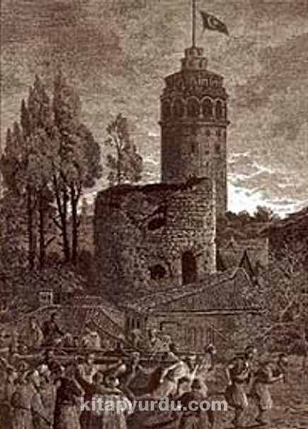 Galata Kulesi / William Henry Barrlett (GRV 062-70x100) (Çerçevesiz)