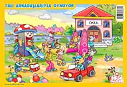 Tali Arkadaşlarıyla Oynuyor (Yapboz)