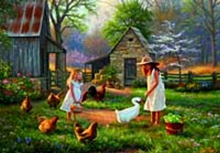 Çiftlikte Akşamüstü 500 Parça (33x48-Kod:3515)