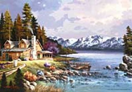 Dağ Evi 500 Parça (34x48-Kod:3534)