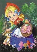 Kırmızı Başlıklı Kız 63 Parça (23x33-Kod:6406)