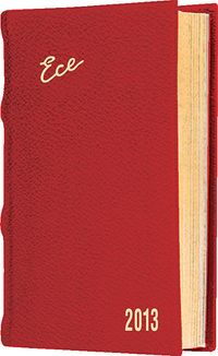 2013 Ece Ajanda - Muhtıra Serisi 5D Cep (Ürün Kod:5) Kırmızı