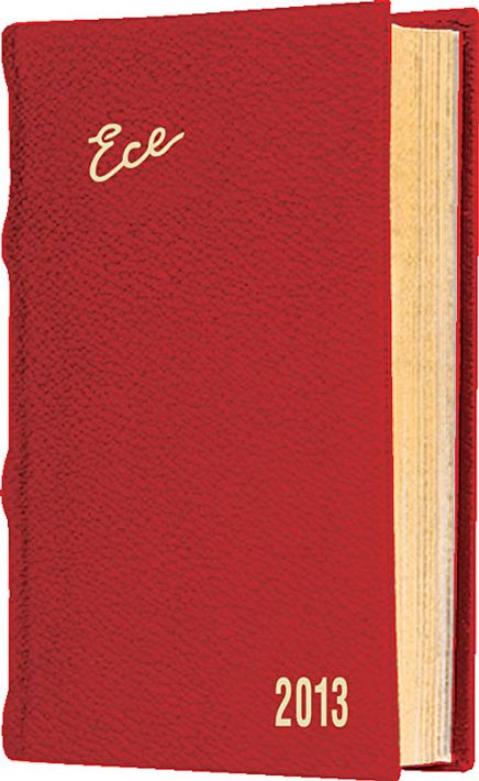 2013 Ece Ajanda - Muhtıra Serisi 5D Cep (Ürün Kod:5) Kırmızı