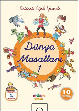 Dünya Masalları Dizisi -1 (10 Kitap) / Bitişik Eğik Yazılı Dünya Masalları