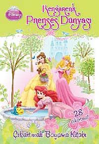 Rengarenk Prenses Dünyası & Çıkartmalı Boyama Kitabı