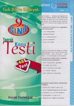 9. Sınıf Türk Dili ve Edebiyatı Yaprak Konu Testi (48 Test)