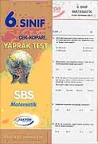 6. Sınıf Matematik Yaprak Test