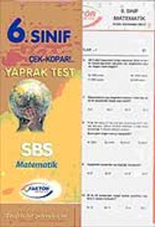 6. Sınıf Matematik Yaprak Test