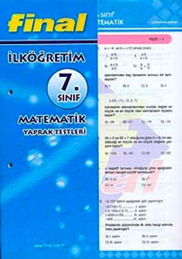 7. Sınıf Matematik Yaprak Testleri