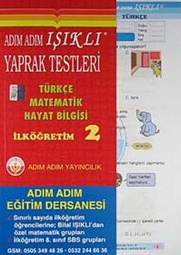 Adım Adım Işıklı Yaprak Testleri İlköğretim 2 & Türkçe - Matamatik - Hayat Bilgisi